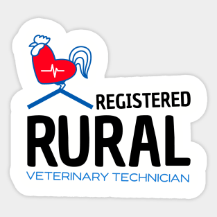 Registered Rural Veterinary Technician Sticker